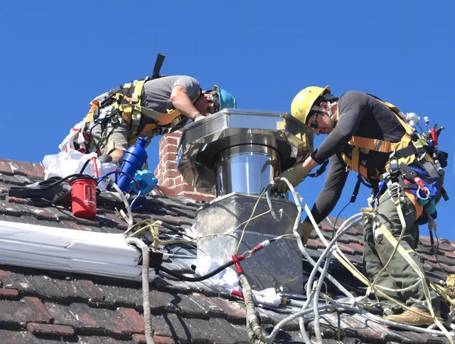 Protective chimney cap installed by Boynton Beach Chimney Sweep in Boynton Beach, FL