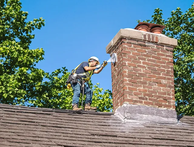 Boynton Beach Chimney Sweep performing an inspection with advanced tools in Boynton Beach, FL