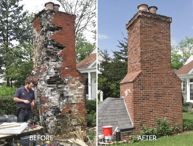 Boynton Beach Chimney Sweep performing a full chimney restoration in Boynton Beach, FL