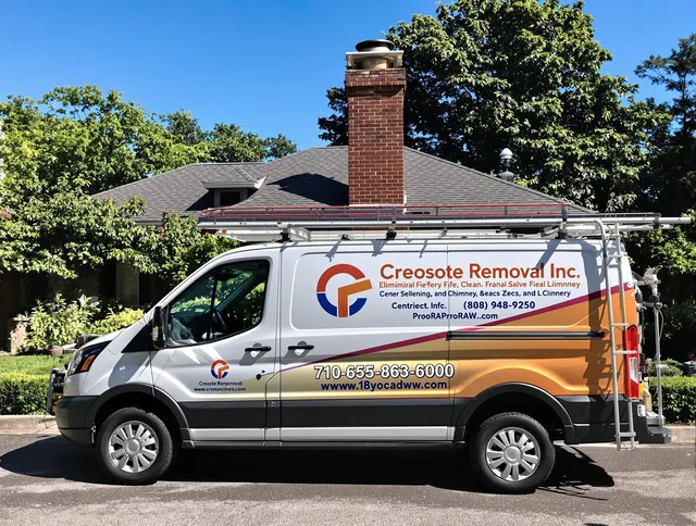 Boynton Beach Chimney Sweep technician removing creosote safely in Boynton Beach, FL