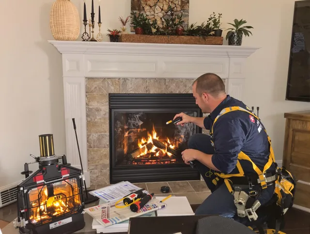 Safety-focused fireplace inspection by Boynton Beach Chimney Sweep in Boynton Beach, FL