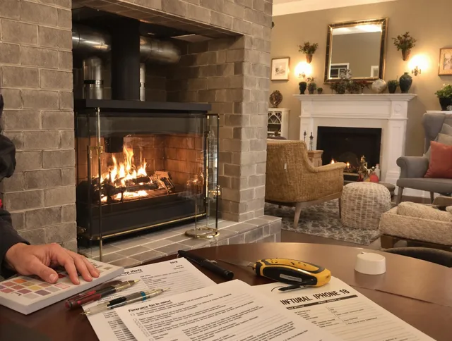 Boynton Beach Chimney Sweep verifying fireplace safety measures in Boynton Beach, FL